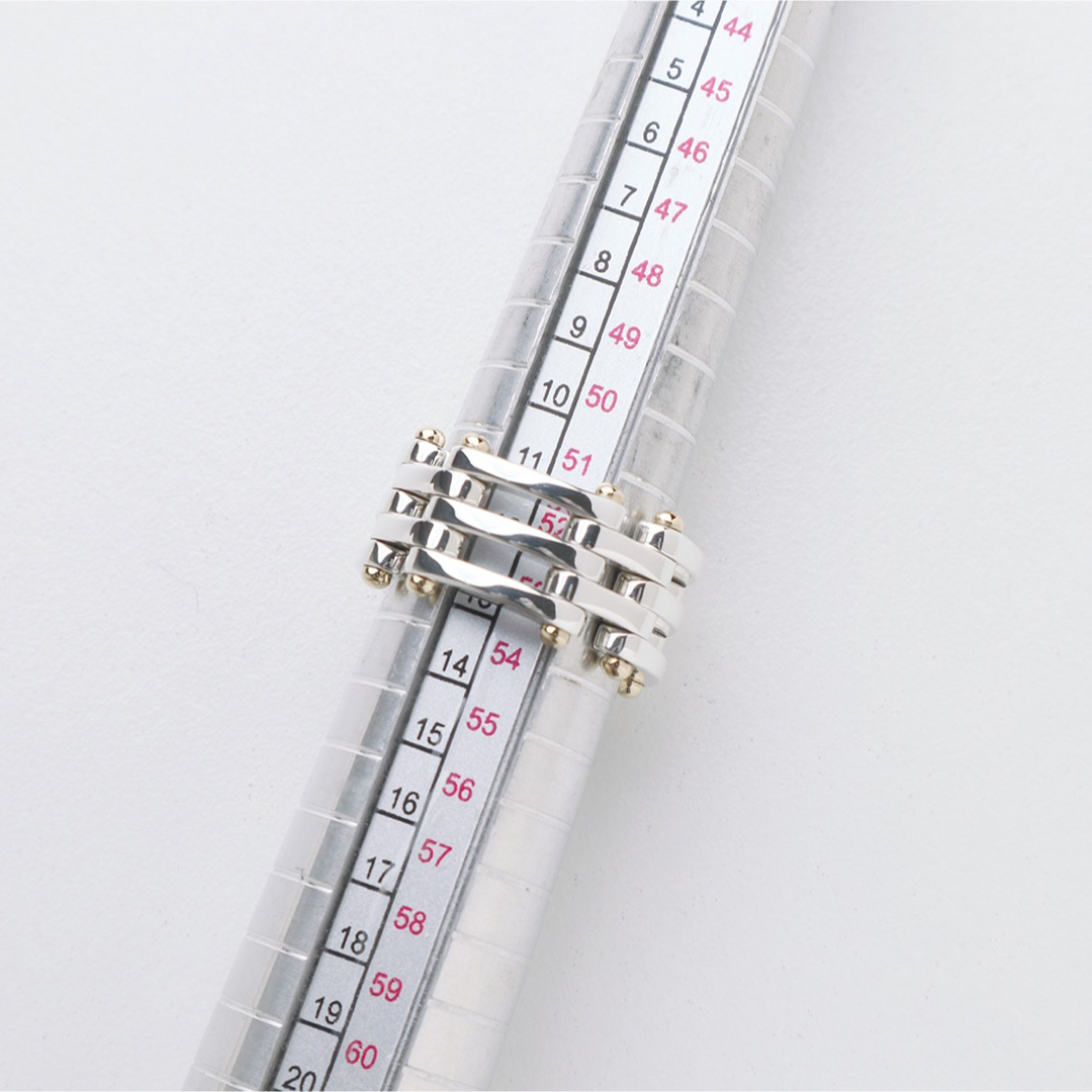 極美品 ティファニー ゲートリンク 925 750 コンビ リング 12号