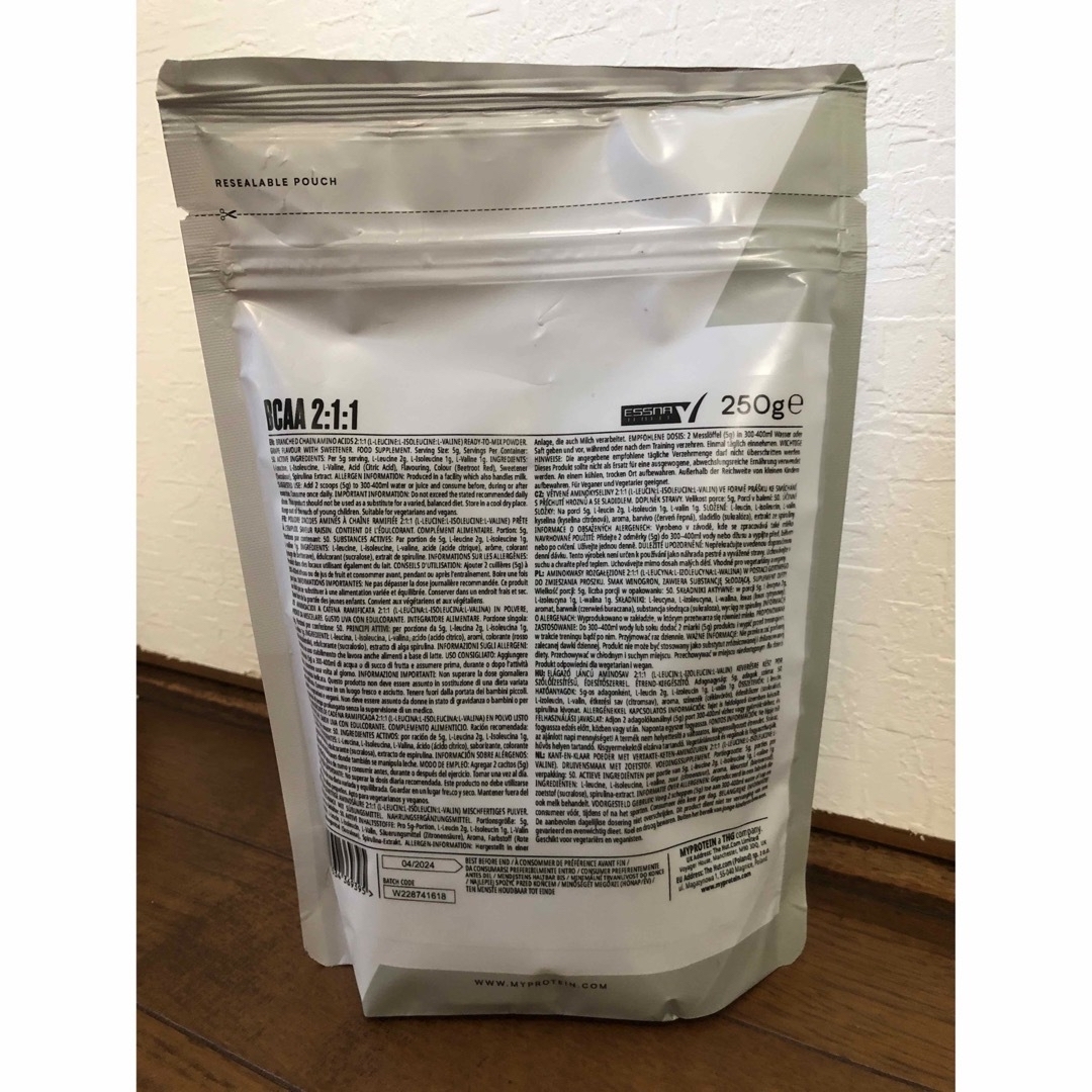 MYPROTEIN(マイプロテイン)のマイプロテイン　BCAA  250g  グレープ 食品/飲料/酒の健康食品(アミノ酸)の商品写真