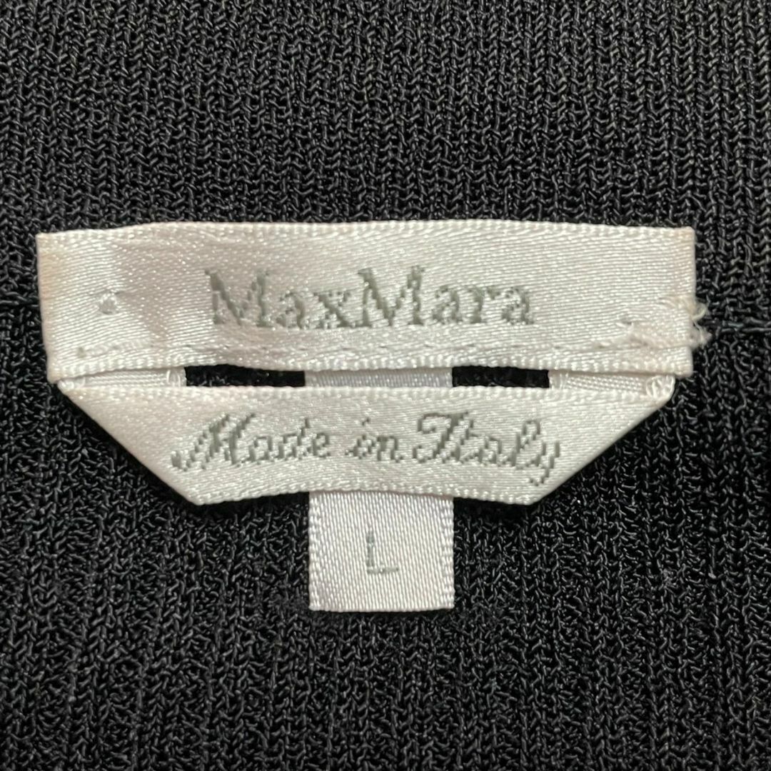 MAX MARA マックスマーラ レディース 長袖ニット L 黒色 銀タグ