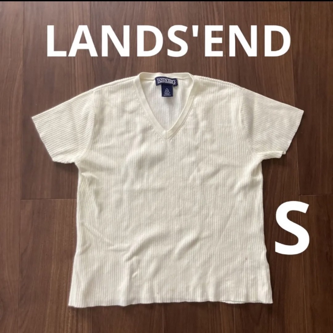 LANDS’END(ランズエンド)のLANDS'END ランズエンド 半袖 無地 カットソー Tシャツ Sサイズ レディースのトップス(カットソー(半袖/袖なし))の商品写真