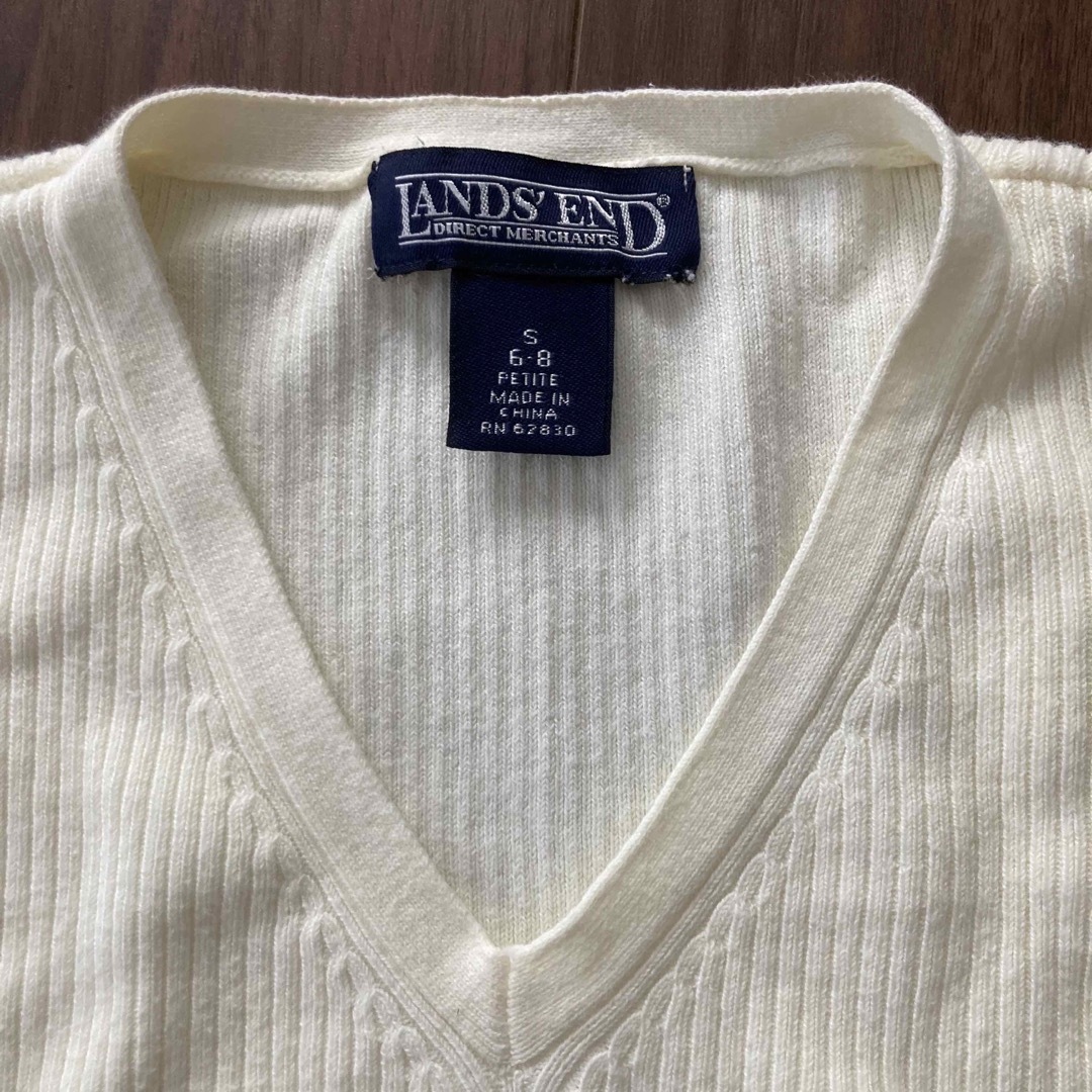 LANDS’END(ランズエンド)のLANDS'END ランズエンド 半袖 無地 カットソー Tシャツ Sサイズ レディースのトップス(カットソー(半袖/袖なし))の商品写真