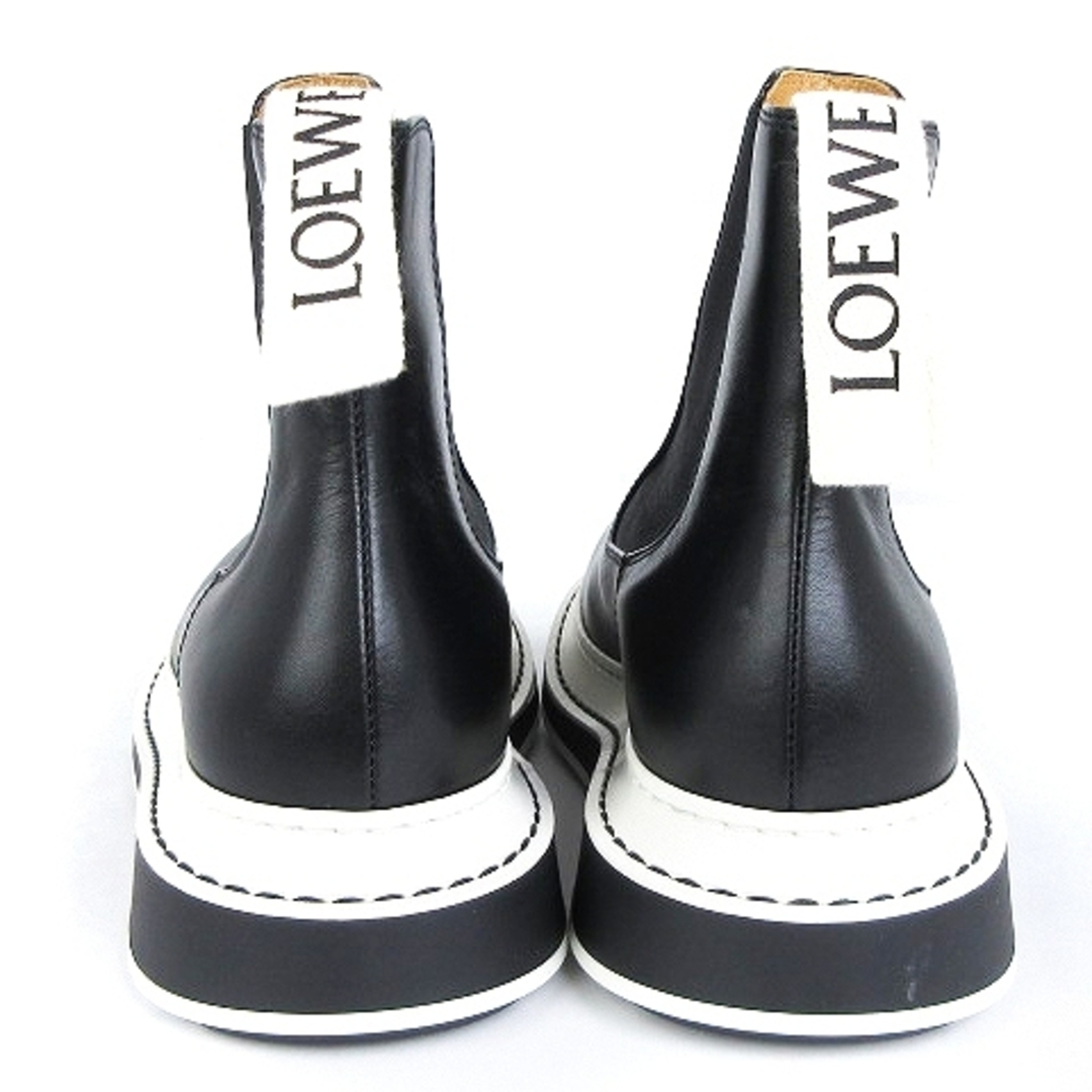 LOEWE - ロエベ 美品 チェルシーブーツ サイドゴア レザー 黒 37 24cm