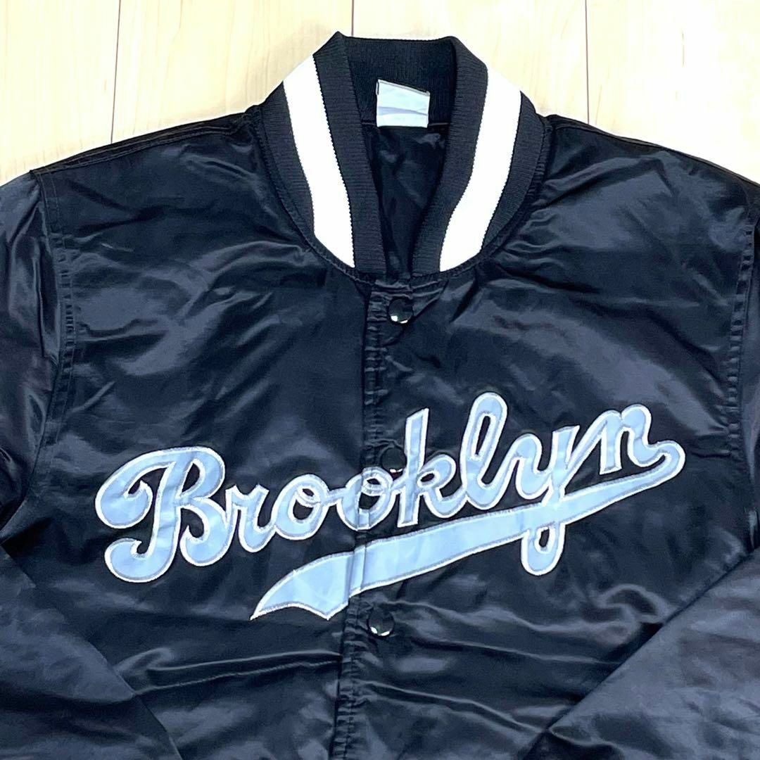 MLB Brooklyn Dodgers　ナイロンスタジャン　サテン　中綿　M