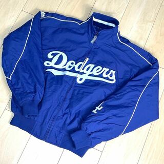 マジェスティック(Majestic)のMLB　ロサンゼルス・ドジャース　ベースボールジャケット　起毛　ネイビー　M(ブルゾン)