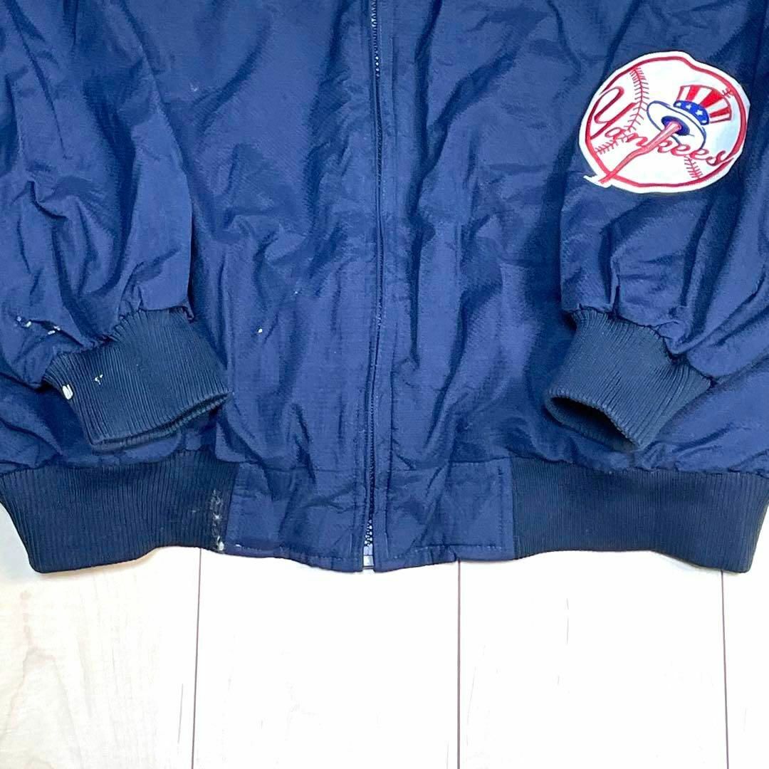 Majestic(マジェスティック)の希少サイズ　MLB ニューヨークヤンキース ベースボールジャケット 中綿 紺 メンズのジャケット/アウター(ブルゾン)の商品写真