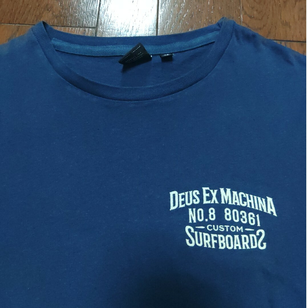 Deus ex Machina(デウスエクスマキナ)のDEUS BANKS TES Tシャツ　XS　ネイビー メンズのトップス(Tシャツ/カットソー(半袖/袖なし))の商品写真