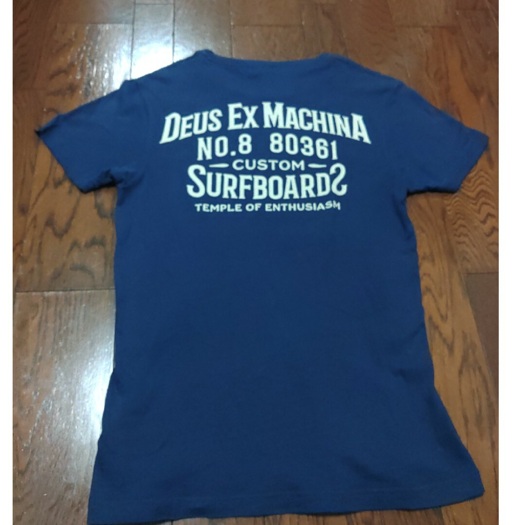 Deus ex Machina(デウスエクスマキナ)のDEUS BANKS TES Tシャツ　XS　ネイビー メンズのトップス(Tシャツ/カットソー(半袖/袖なし))の商品写真