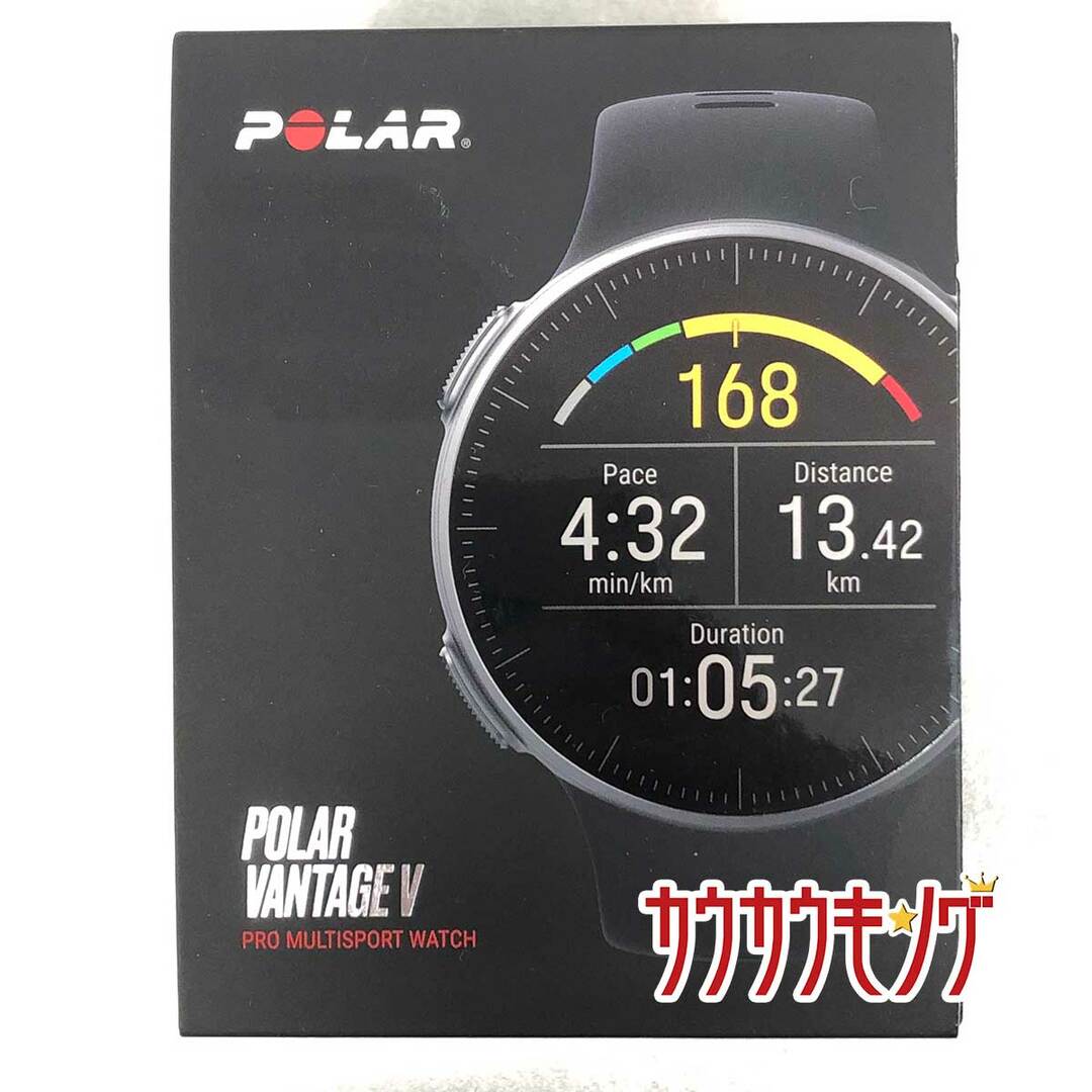 【未使用】ポラール GPS プロマルチスポーツウォッチ Vantage V HR心拍センサー付き サイズM-L ブラック 90069633 腕時計 スマートウォッチ