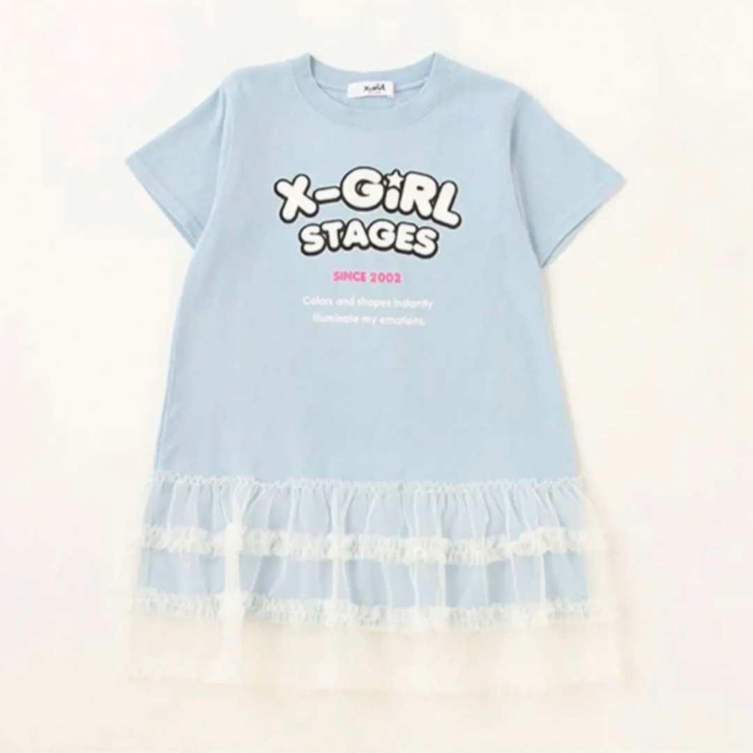 X-girl Stages(エックスガールステージス)のX-girl  ワンピース  140 キッズ/ベビー/マタニティのキッズ服女の子用(90cm~)(ワンピース)の商品写真