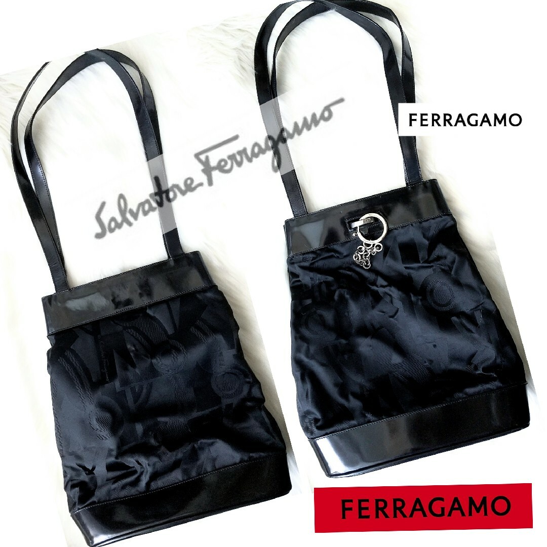 Ferragamo　エナメルトート