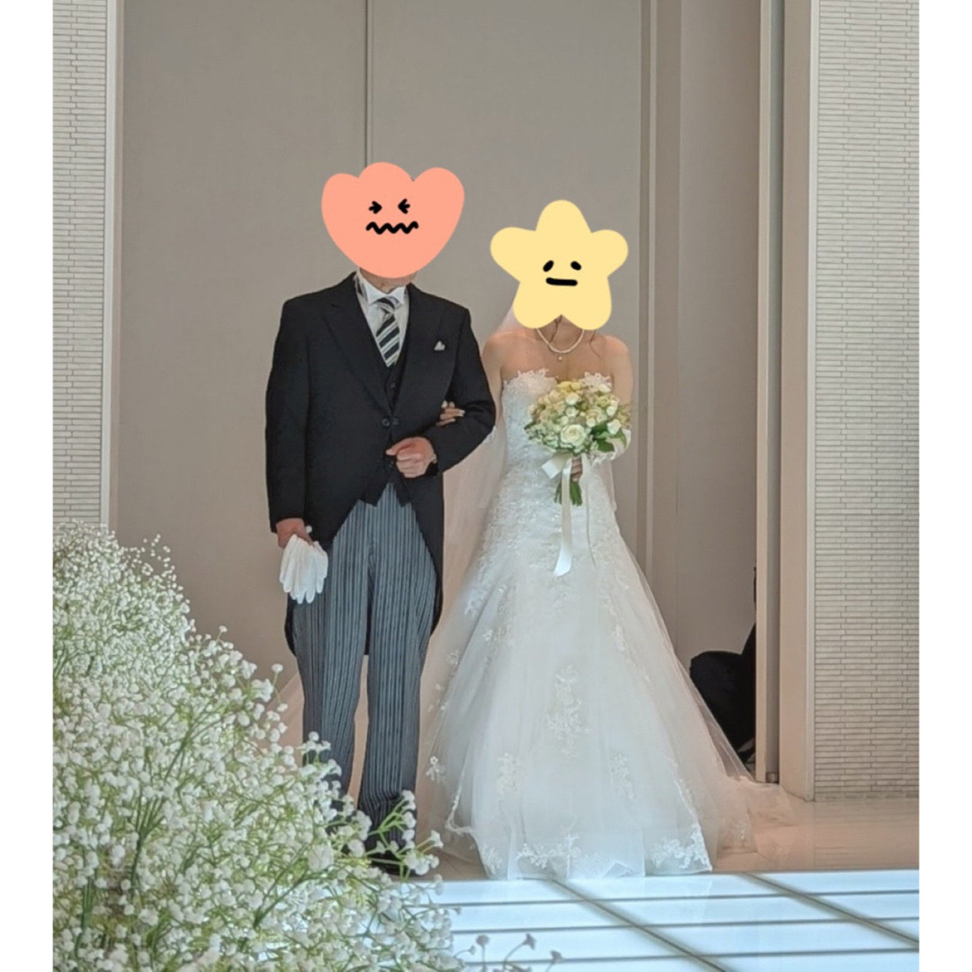 YNSWEDDING yns ウエディング　スレンダーAラインスレンダーＡライン生地