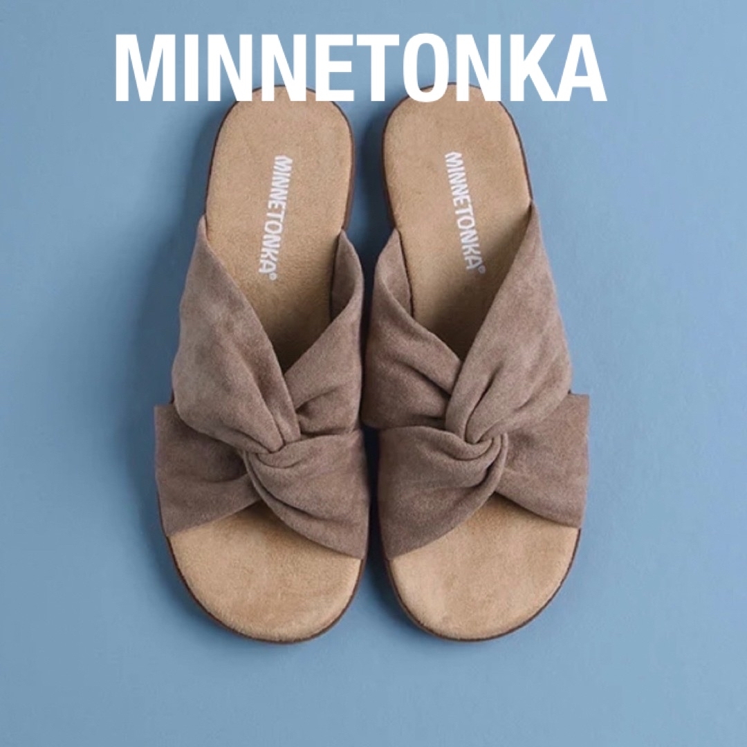 Minnetonka(ミネトンカ)のミネトンカ　アノーカ ツイストリボン フラット サンダル レディースの靴/シューズ(サンダル)の商品写真