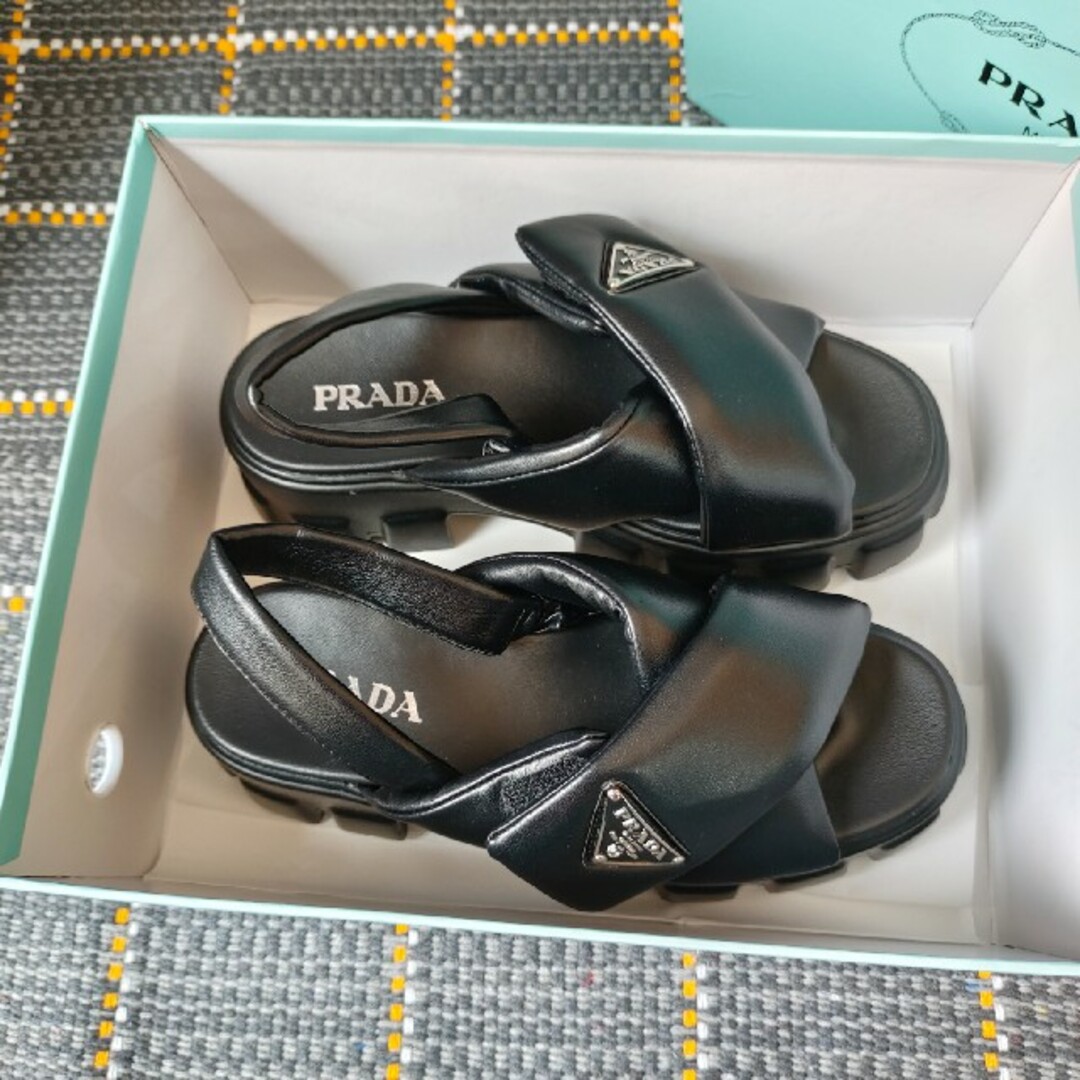 PRADA - 【❥お値下げ】プラダ サンダル35シューズ 靴 厚底🌸新品未