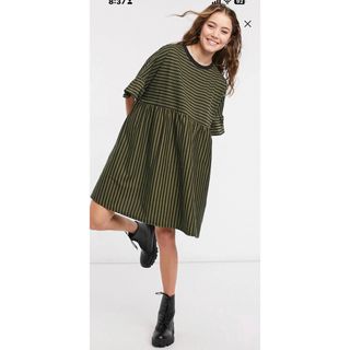 エイソス(asos)のASOS／スモッグドレス／ワンピース(ひざ丈ワンピース)