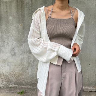 ルシェルブルー(LE CIEL BLEU)のLE CIEL BLEU ルシェルブルー High Neck Shirt 未使用(シャツ/ブラウス(長袖/七分))