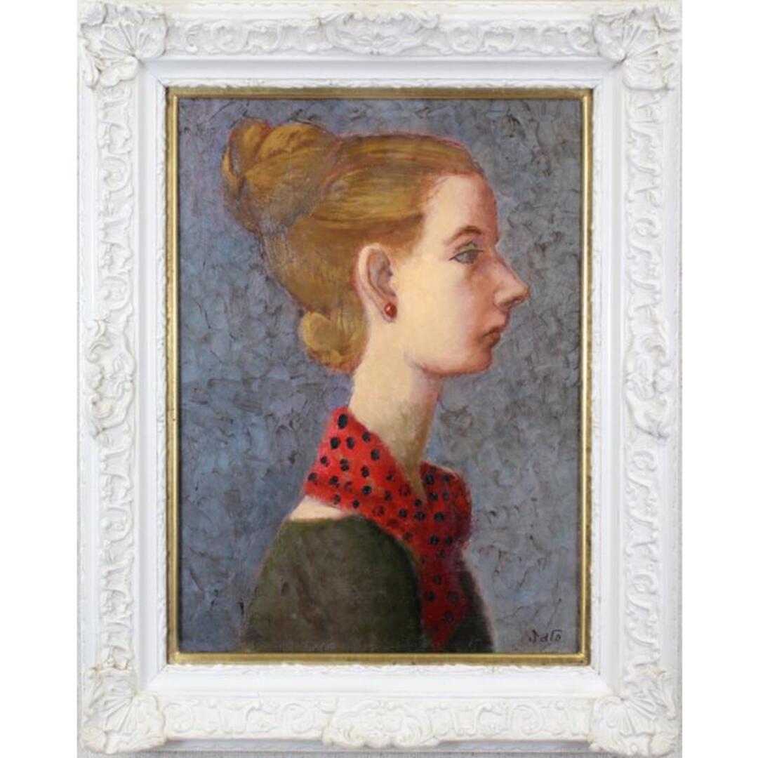 佐藤真一『横向き少女』油彩画【真作保証】 絵画 佐藤真一『横向き少女』油彩画【真作保証】 絵画