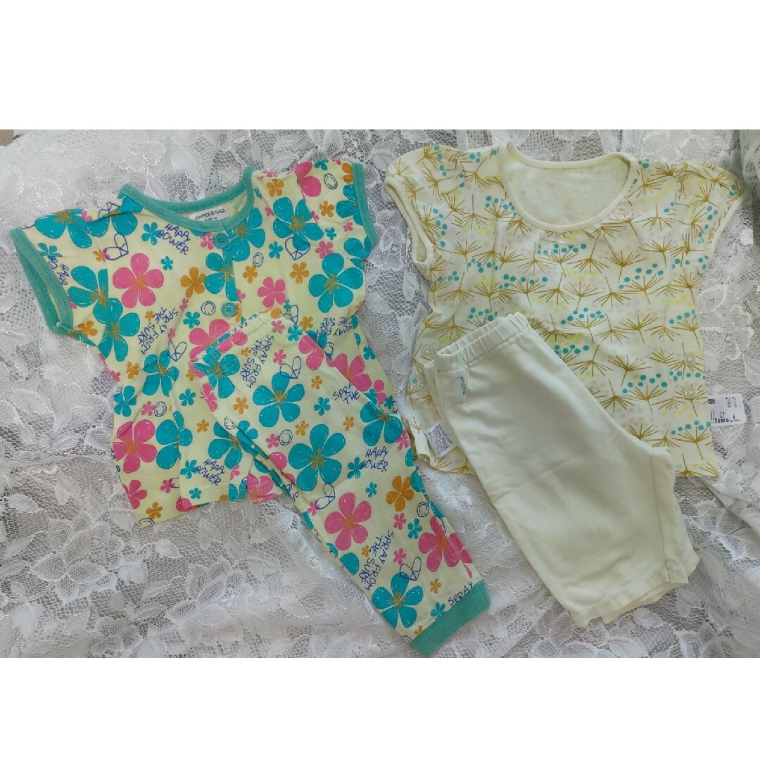 UNIQLO(ユニクロ)のパジャマ2枚セット キッズ/ベビー/マタニティのキッズ服女の子用(90cm~)(パジャマ)の商品写真