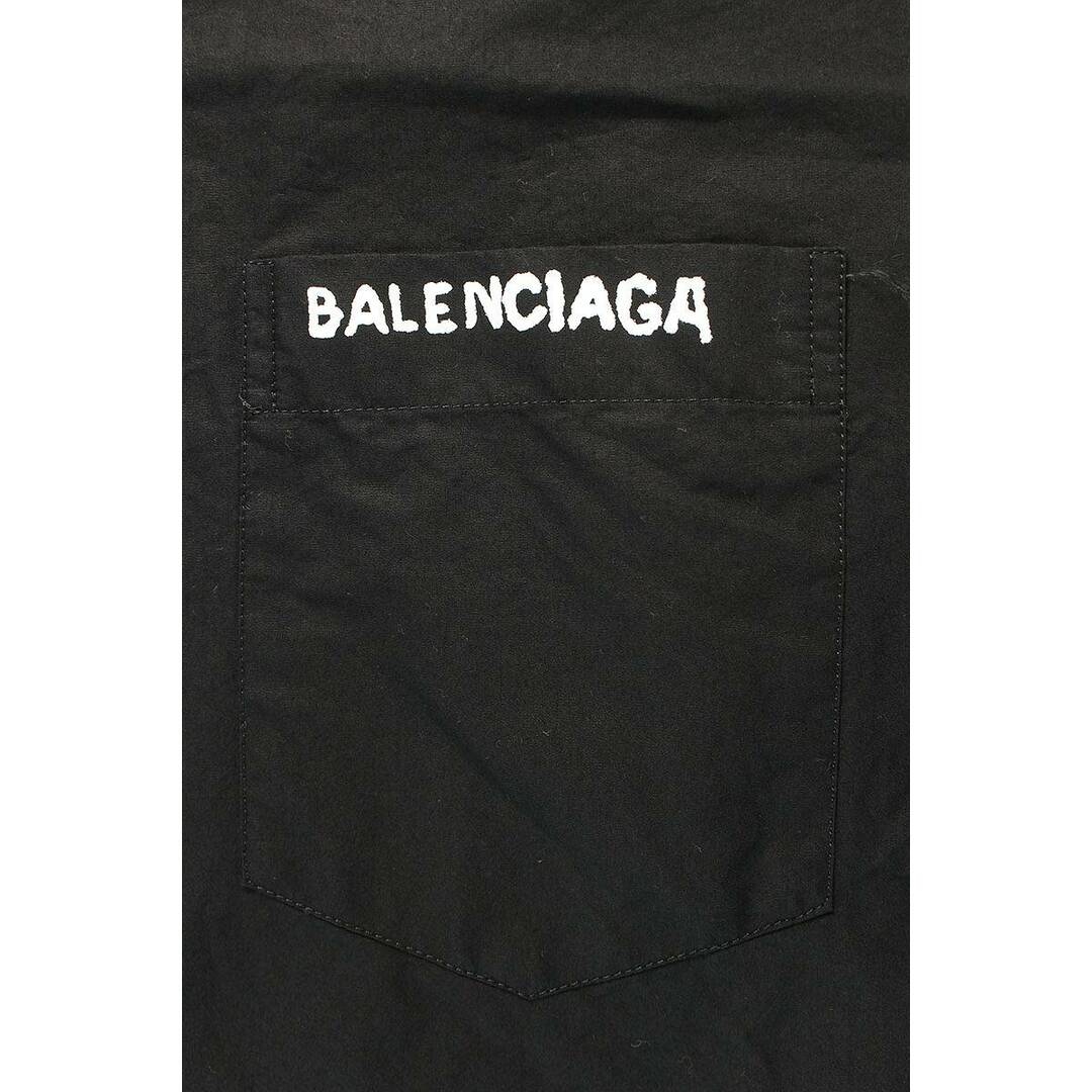 Balenciaga(バレンシアガ)のバレンシアガ  23AW  751917 TNM60 ロゴプリント長袖シャツ  メンズ 38 メンズのトップス(シャツ)の商品写真