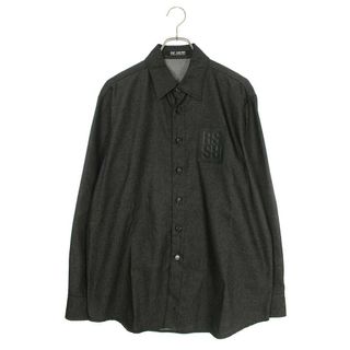 ラフシモンズ(RAF SIMONS)のラフシモンズ  23SS  231-M242 RSパッチ長袖シャツ  メンズ S(シャツ)