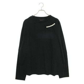 Simone Rocha - シモーネロシャ  23SS  5140B0562 パール装飾レイヤード長袖カットソー メンズ S