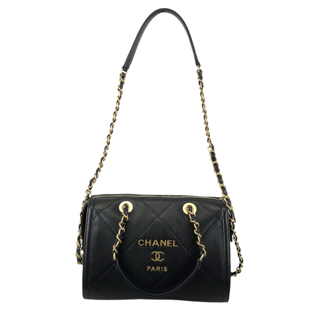 シャネル CHANEL 2WAY スモールボーリングバッグ AS2749 GD金具 カーフ レディース ハンドバッグ