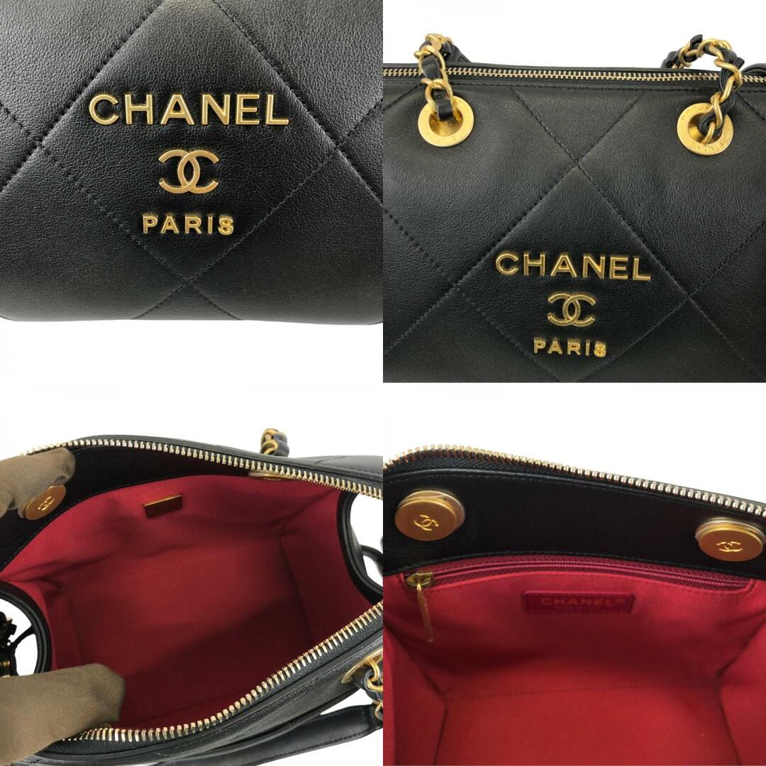 シャネル CHANEL 2WAY スモールボーリングバッグ AS2749 GD金具 カーフ レディース ハンドバッグ