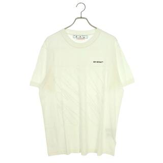 オフホワイト(OFF-WHITE)のオフホワイト  23SS  OMAA027C99JER バックウェーブロゴTシャツ メンズ L(Tシャツ/カットソー(半袖/袖なし))