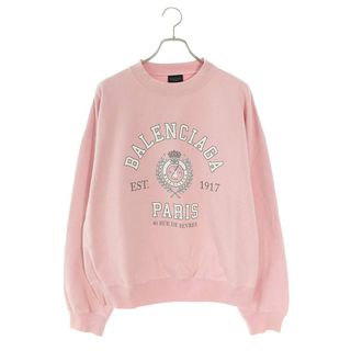 BALENCIAGA バレンシアガ LOGO SWEATSHIRT スウェット トレーナー 長袖 プルオーバー バックロゴ 裏起毛 グレー 435729