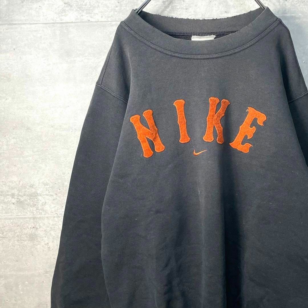 ヴィンテージ品　90s NIKE スウェット　雰囲気系　チャコールグレー57身幅