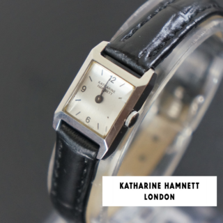 キャサリンハムネット(KATHARINE HAMNETT)の【稼働品】KATHARINE HAMNETT 　　電池ベルト交換済(腕時計)