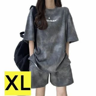 【次入荷未定！最終値下げ！新品未使用】レディースtシャツ パンツ グレー XL(ルームウェア)