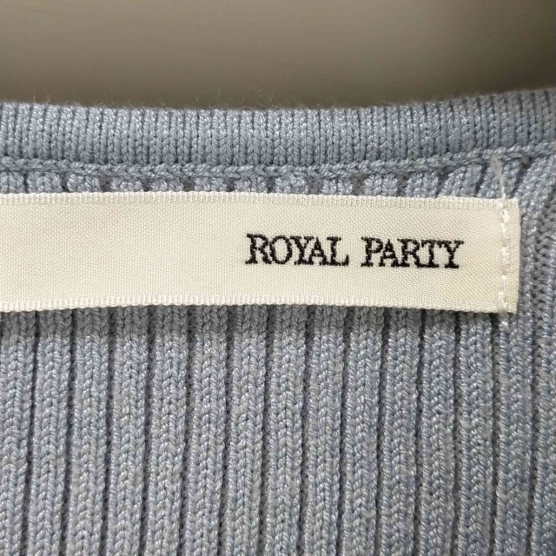 ROYAL PARTY(ロイヤルパーティー)のROYAL PARTY(ロイヤルパーティー) ノースリーブ切替ニットフレアワンピ レディースのワンピース(その他)の商品写真