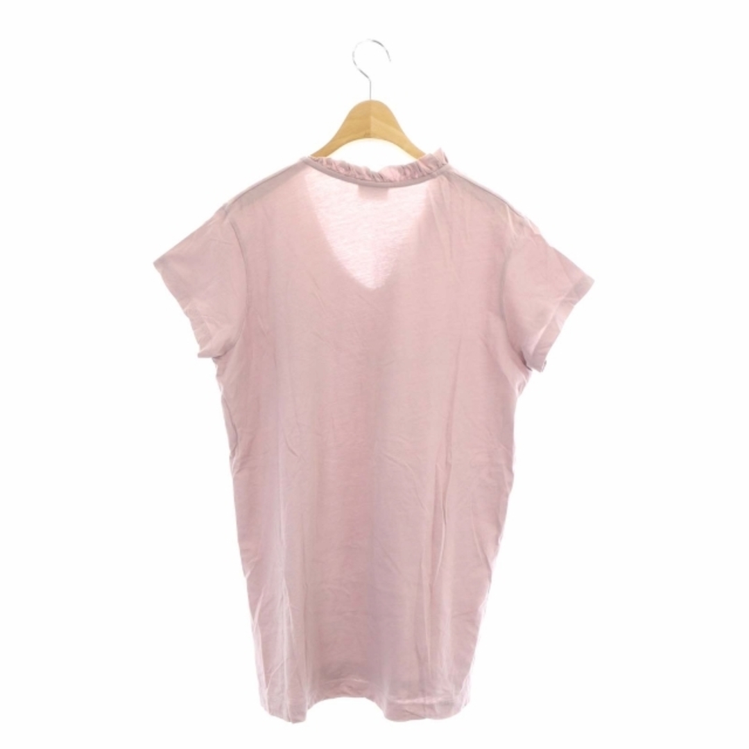 DRIES VAN NOTEN(ドリスヴァンノッテン)のドリスヴァンノッテン フリル 半袖 カットソー Tシャツ XS ピンク  レディースのトップス(Tシャツ(半袖/袖なし))の商品写真