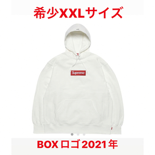 シュプリーム(Supreme)のSupreme Box Logo Hooded パーカー　白　XXL 21AW(パーカー)