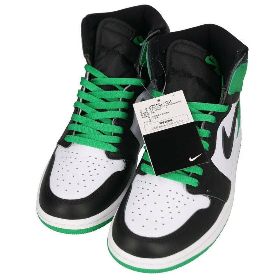 JORDAN 1 RETRO HIGH OG BLACK/LUCKY GREEN