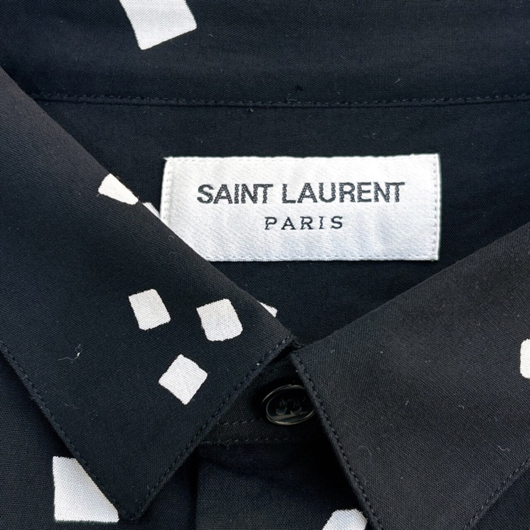 サンローラン SAINT LAURENT スクエアドットレーヨンシャツ 601070 レーヨン メンズ 半袖シャツ