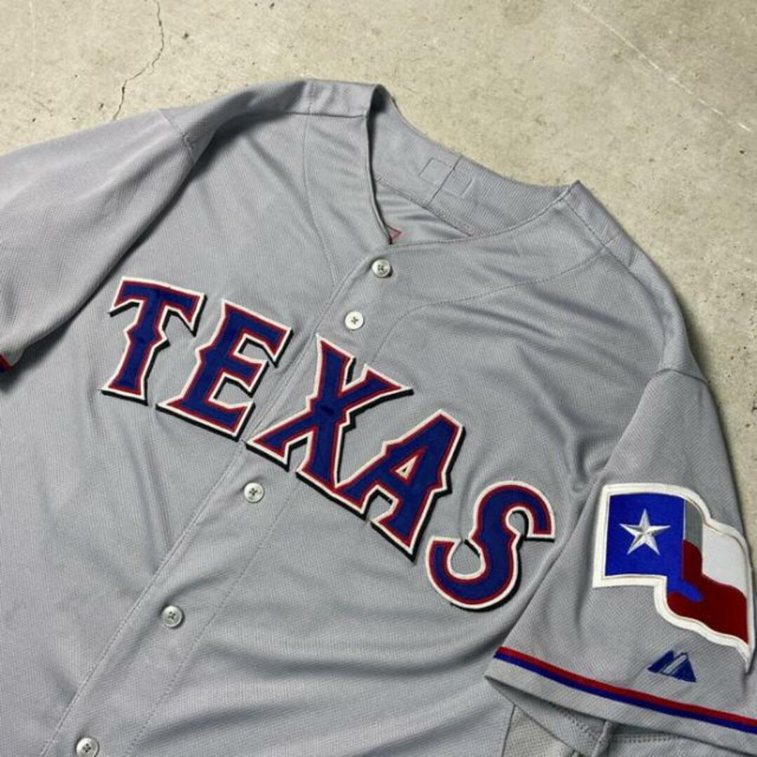 USA製 MLB TEXAS RANGERS メジャーリーグ ベースボールシャツ メンズXL相当