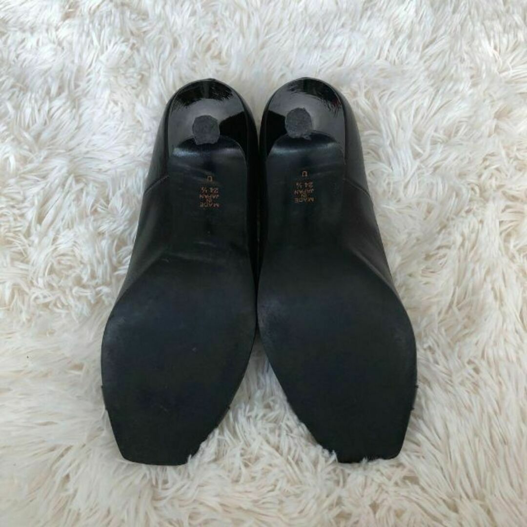 DIANA(ダイアナ)のDIANAダイアナ　オープントゥヒールパンプス　ブラック黒24.5cm レディースの靴/シューズ(ハイヒール/パンプス)の商品写真