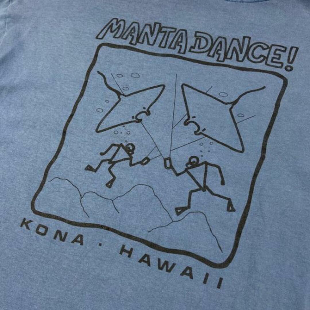 USA製 90年代 MANTA DANCE アニマル アート バックプリントプリントTシャツ  メンズL