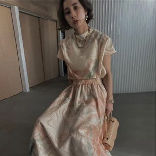 アメリヴィンテージ セットアップ ワンピース オレンジ ジルスチュアート
