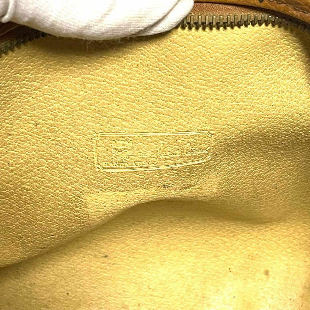 MCM(エムシーエム)のMCM クラッチバッグ セカンドバッグ ロゴ キャメル ヴィンテージ 茶 レザー メンズのバッグ(セカンドバッグ/クラッチバッグ)の商品写真