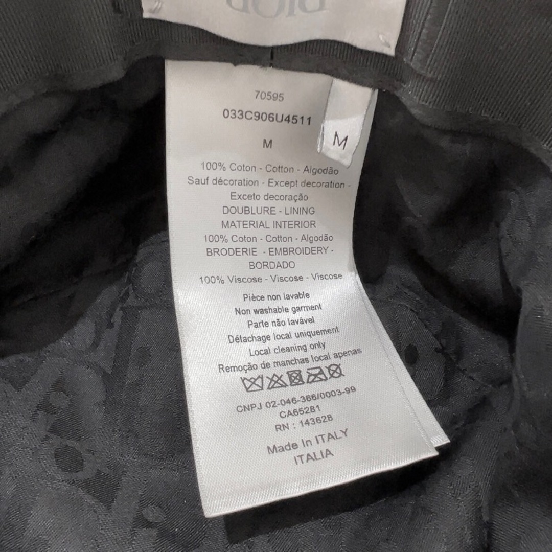 Christian Dior(クリスチャンディオール)の　クリスチャン・ディオール Christian Dior Travis Scott バケットハット 033C906U4511 ブラック×ホワイト コットン ユニセックス その他小物 レディースのファッション小物(その他)の商品写真