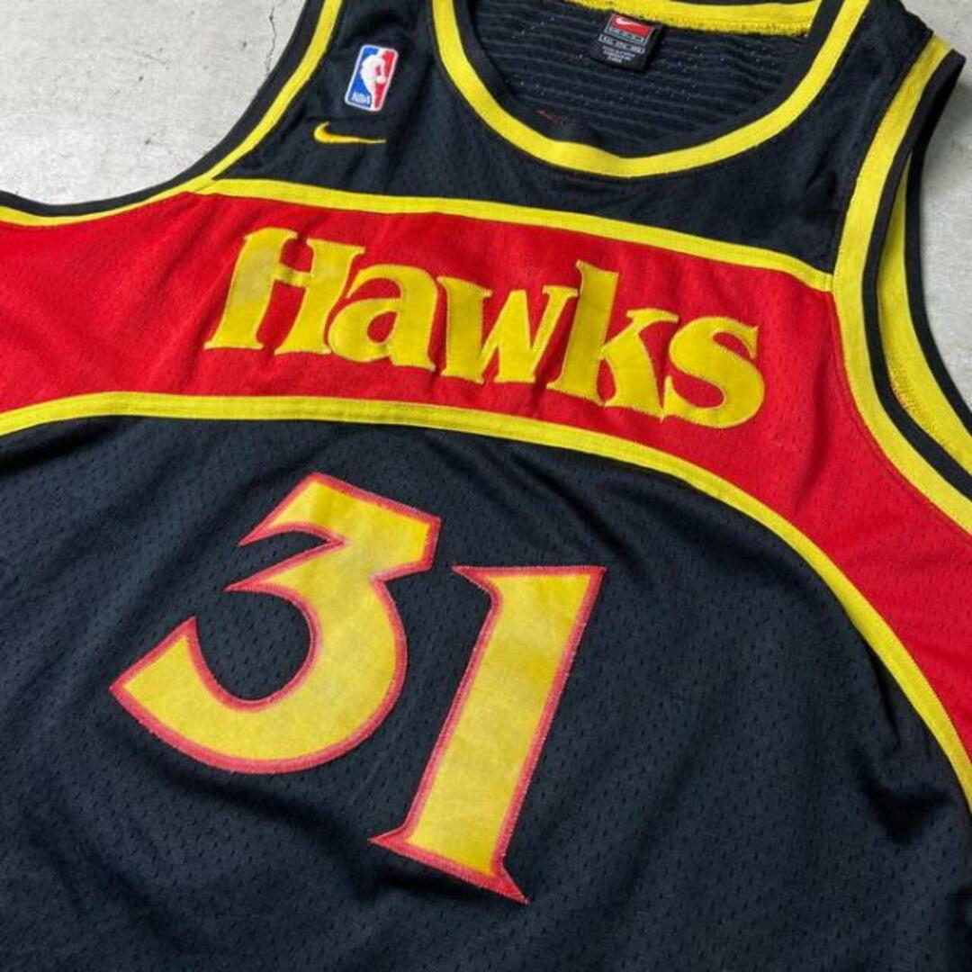 00年代 NIKE TEAM ナイキ チーム Atlanta Hawks ジェイソン・テリー メッシュゲームシャツ メンズ4XL