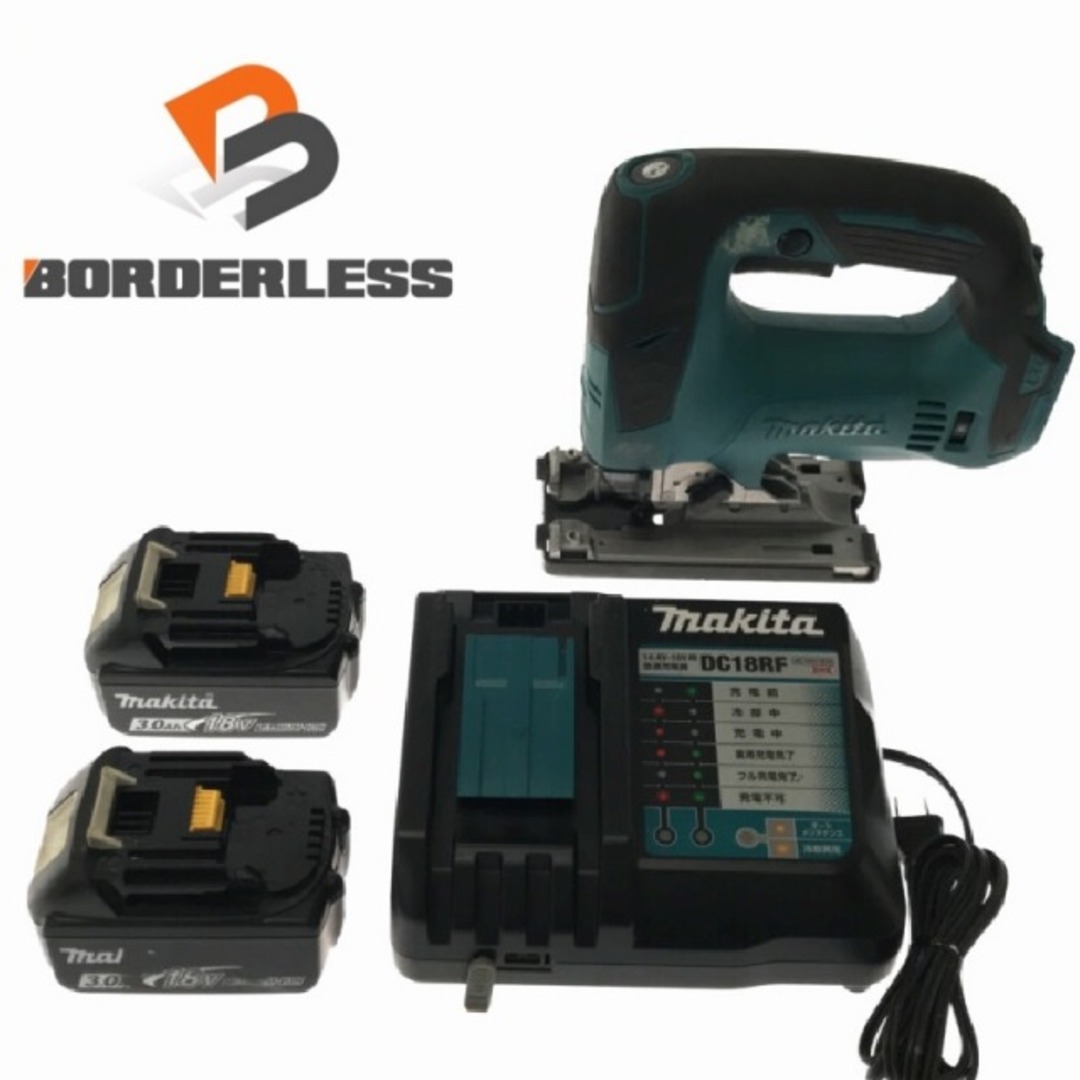 ☆中古品☆makita マキタ 18V充電式ジグソー JV182D バッテリー2個(18V 3.0Ah) 充電器付き 電動工具 木工 切断 加工 75733 | フリマアプリ ラクマ