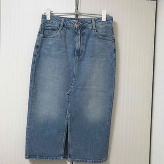 ザラ(ZARA)のZARA デニムタイトスカート(ひざ丈スカート)