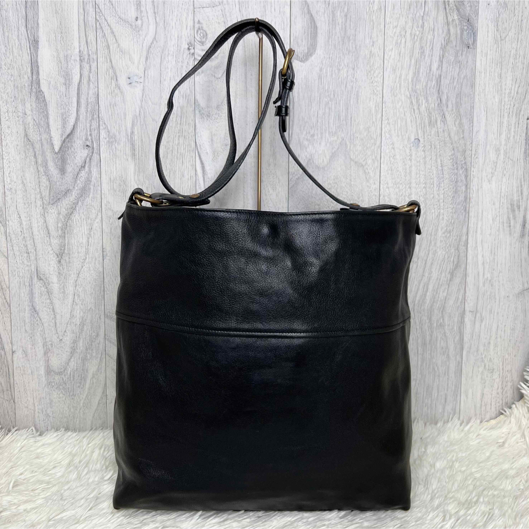 美品♡A4可♡オールレザー♡イルビゾンテ 2way ショルダー トートバッグ-