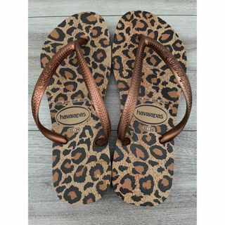 ハワイアナス(havaianas)のハワイアナス 33-34 22cm レオパード(ビーチサンダル)