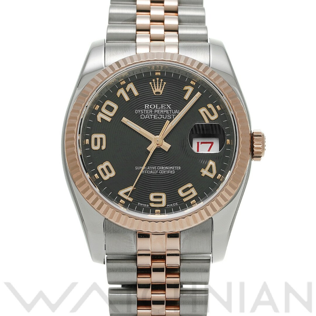ロレックス ROLEX 116231 V番(2008年頃製造) ブラックコンセントリック メンズ 腕時計