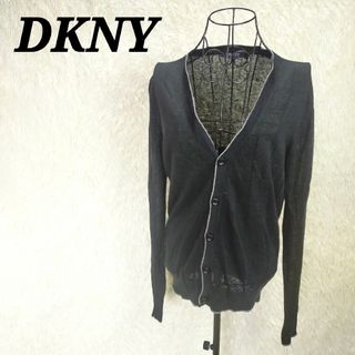 DKNY ディーケーエヌワイ カットソーカーディガンネイビー S