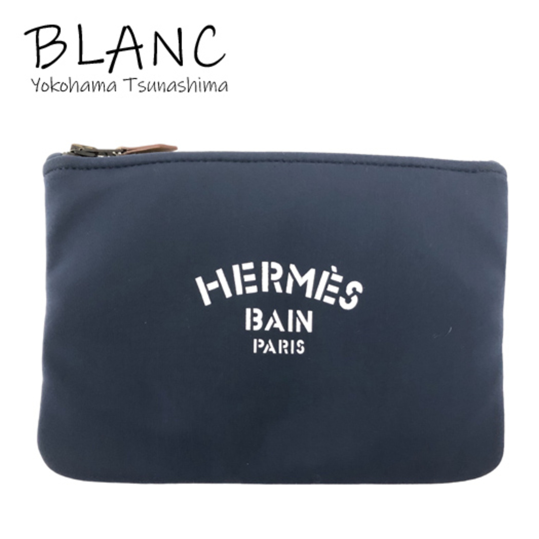 商品番号エルメス ネオバンPM トゥルースフラット ポーチ ポリアミド ネイビー マリン HERMES 横浜BLANC